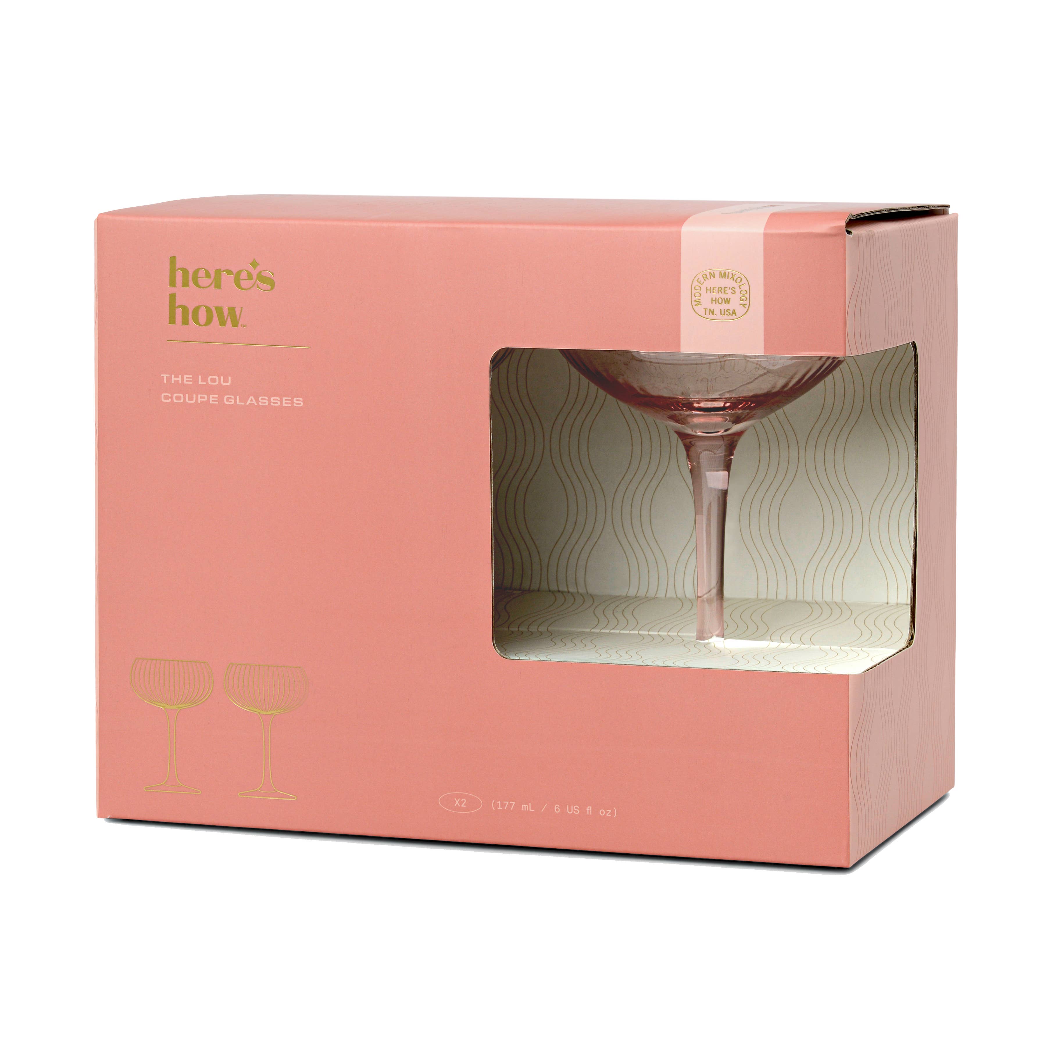 The Lou Coupe Glass - Blush