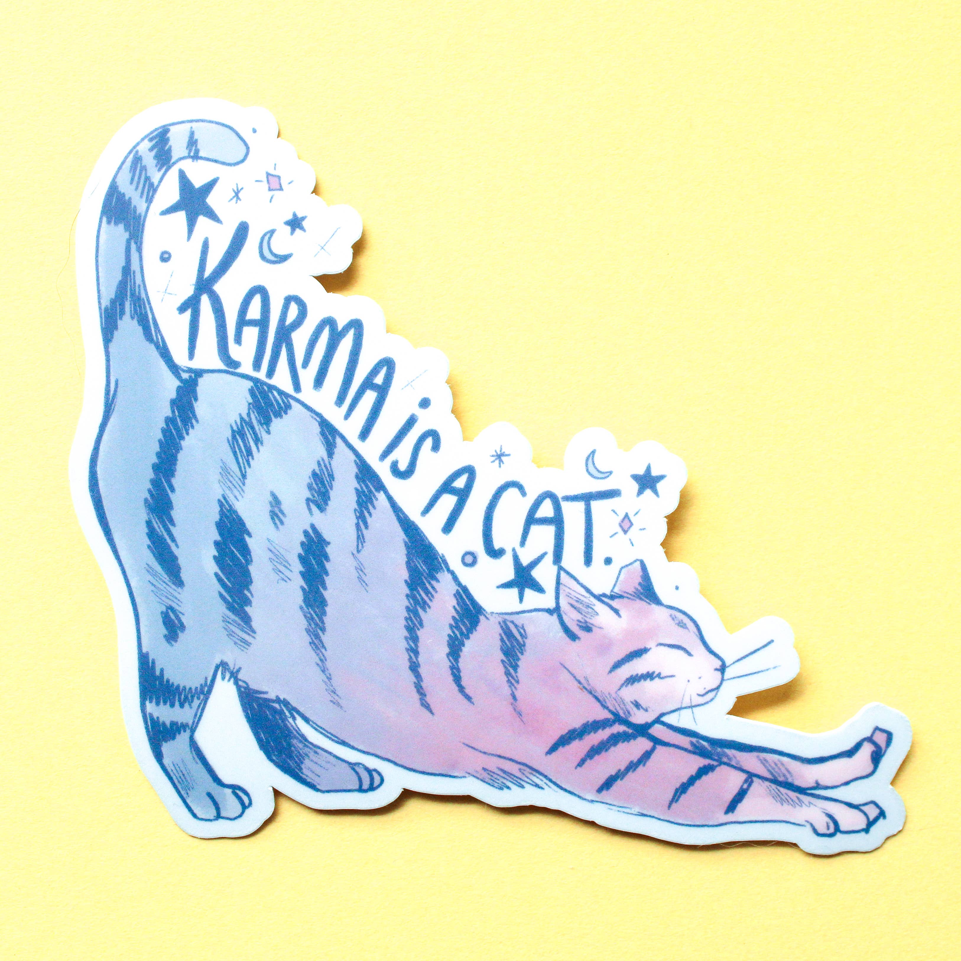 Karma is a Cat Sticker
