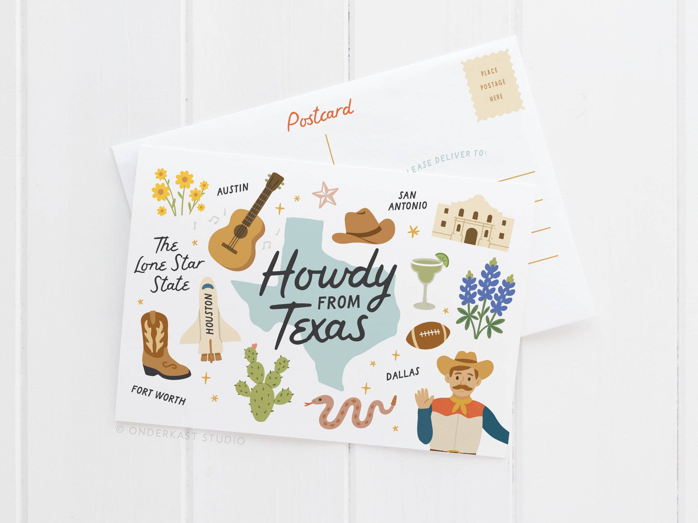Howdy From Texas Postcard