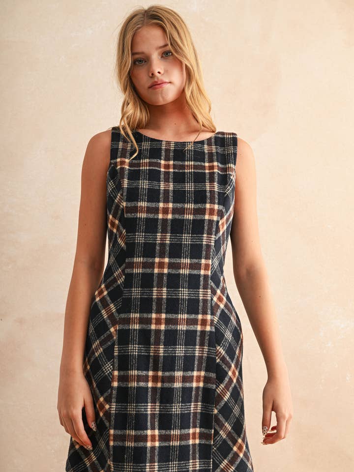 Make It Plaid Mini Dress