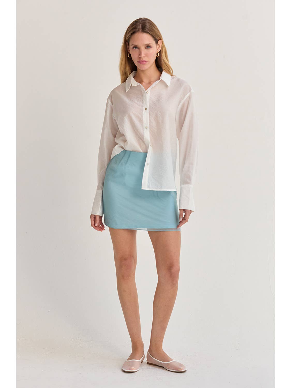 Zeah Organza Mini Skirt