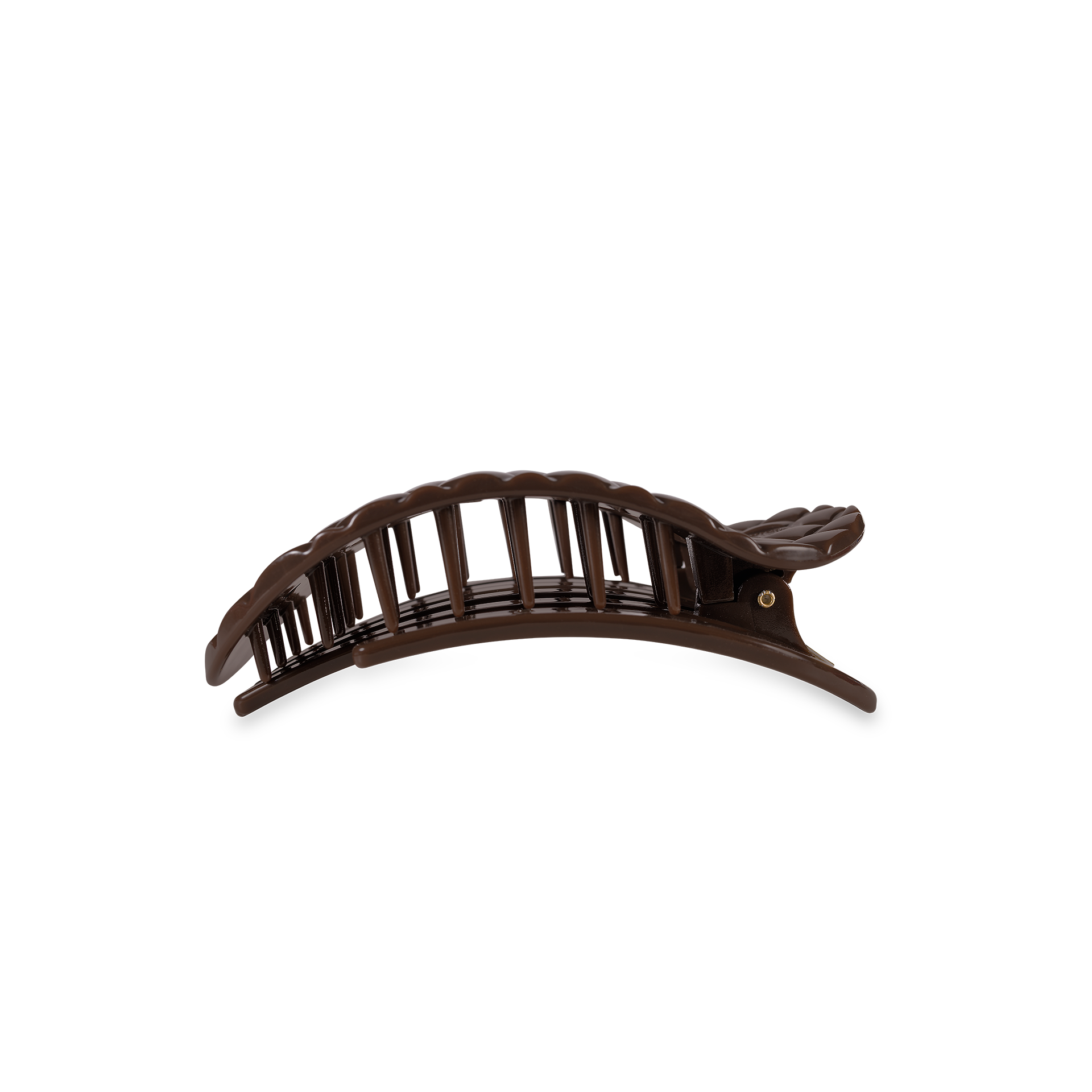 Quilted Truly Taupe Flat Round Hair Clip