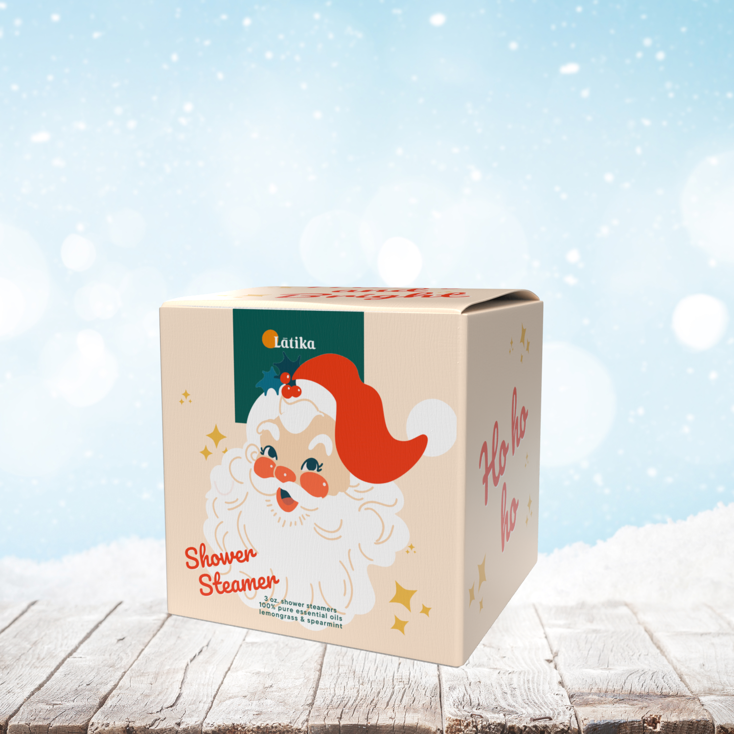 Santa Single Shower Steamer Cube