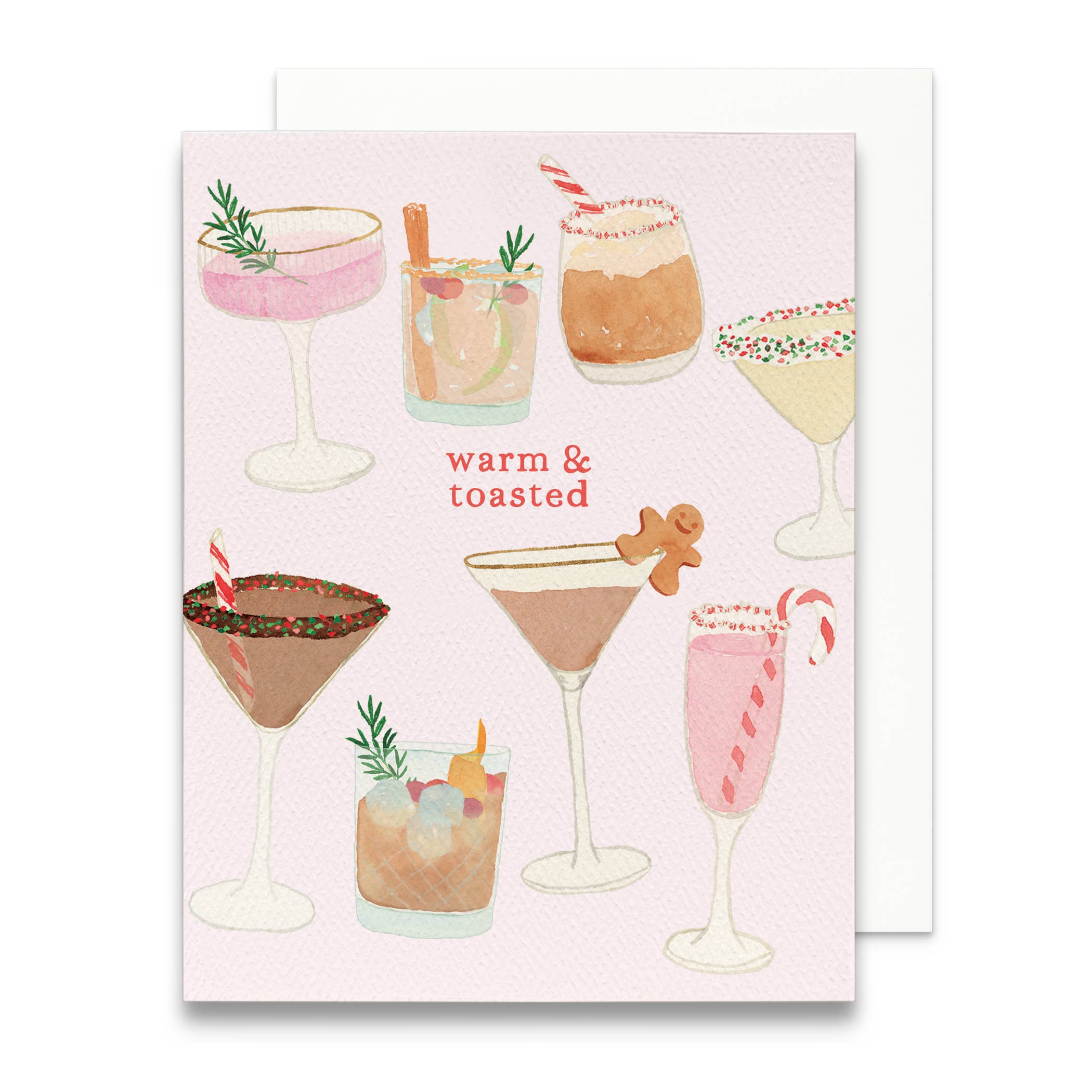 Holiday Cocktails Greeting Card
