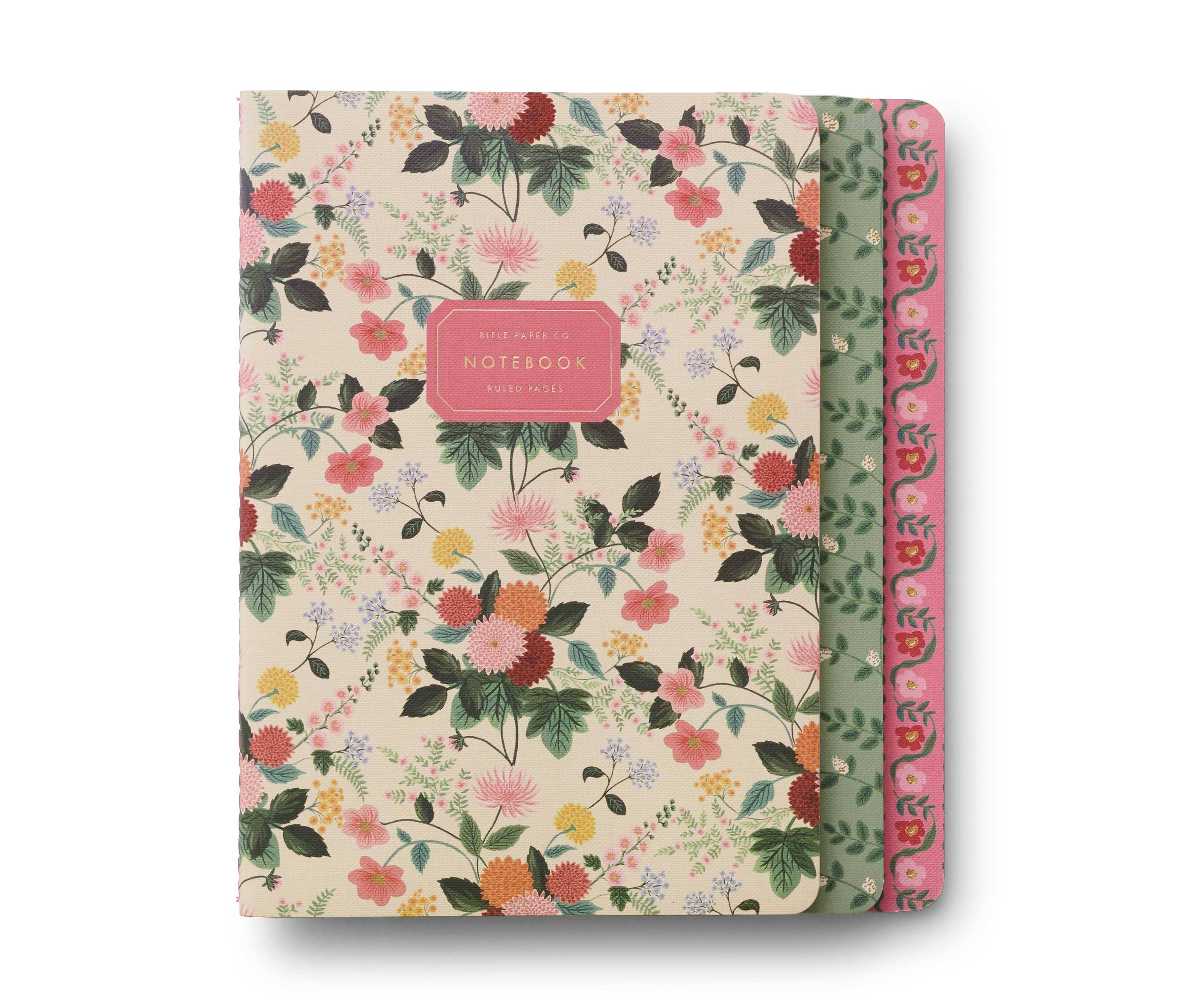 Dahlia Assorted Set of 3 Notebooks