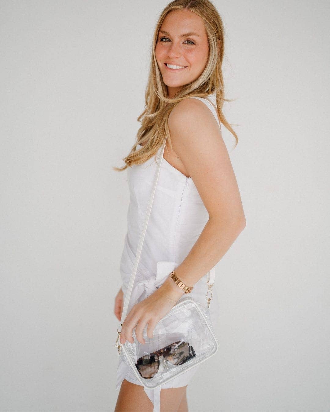 Bridget Clear Purse - White