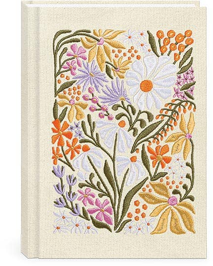 Wildflowers Flower Market Embroidered Journal