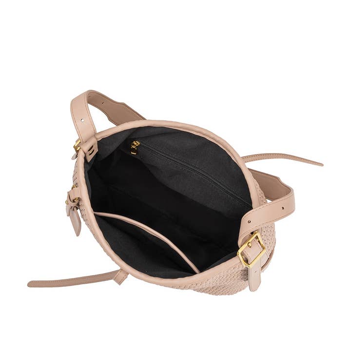 Thalia Vegan Leather Tote Bag - Biscuit
