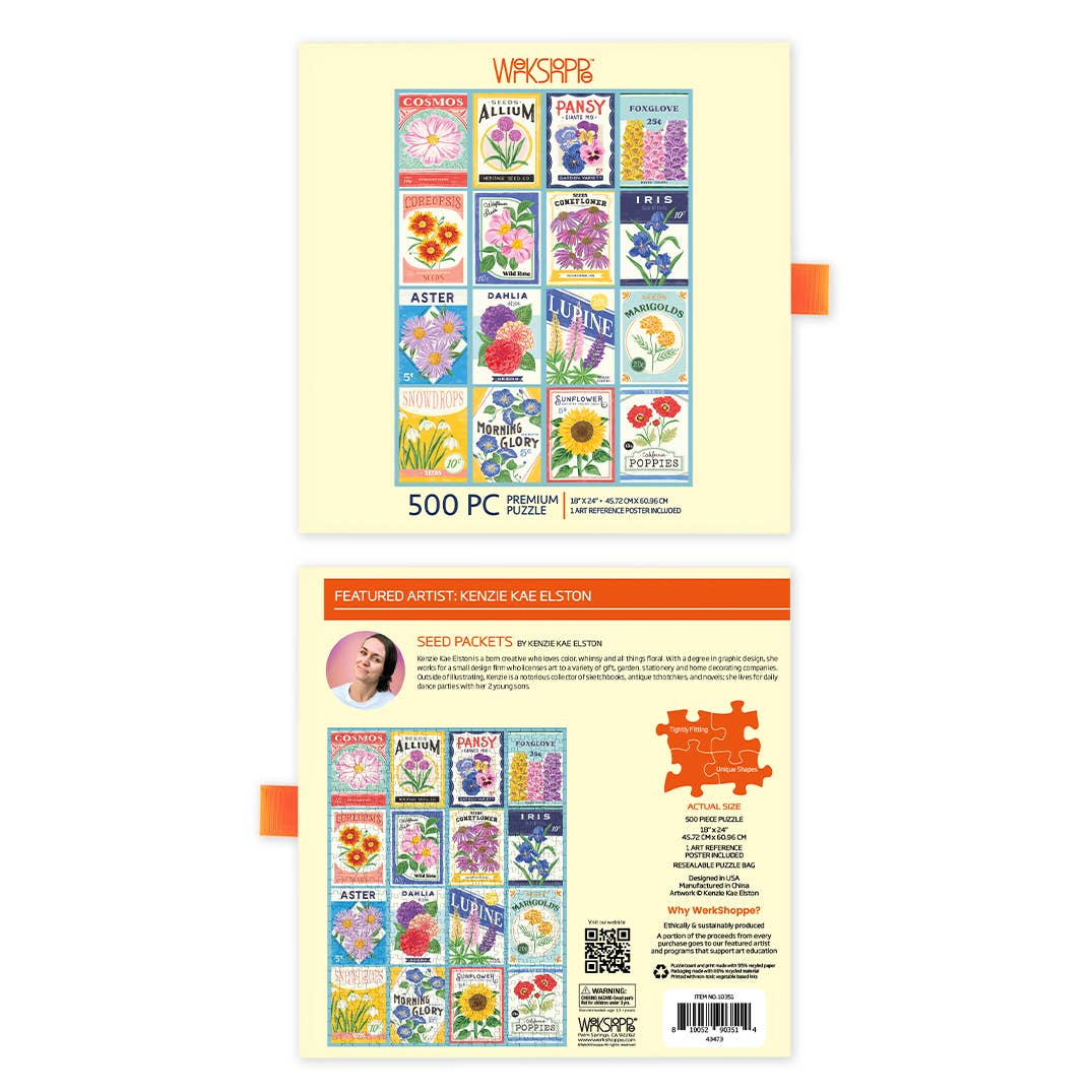 Seed Packets 500 Piece Puzzle