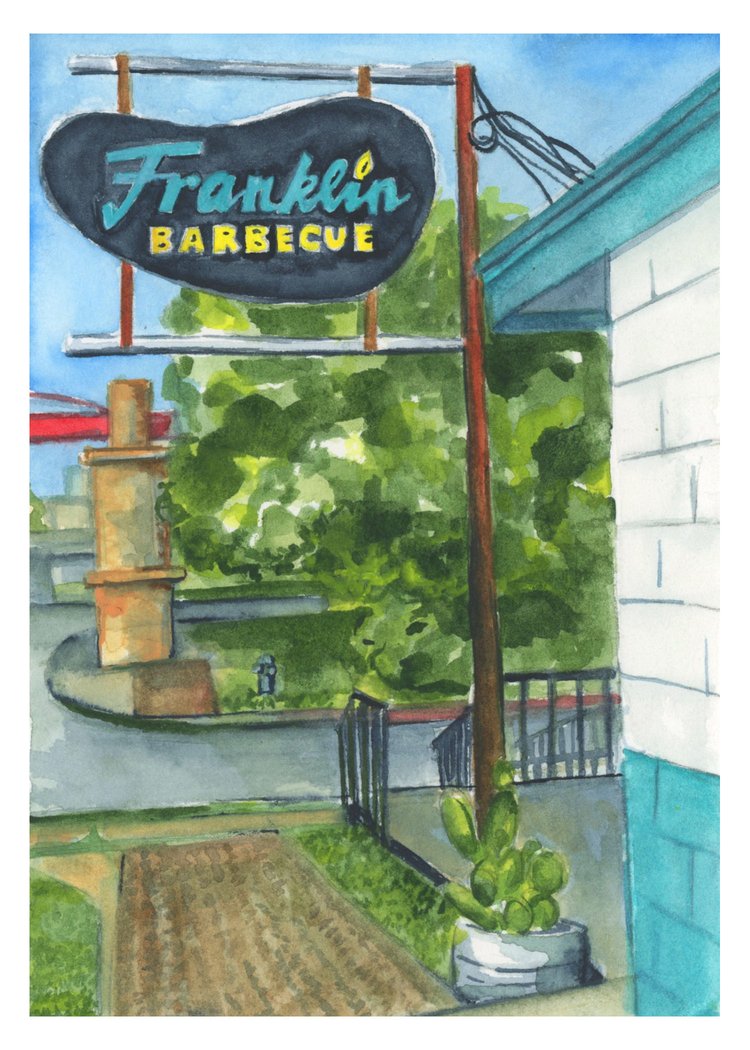 Coloring ATX Postcard