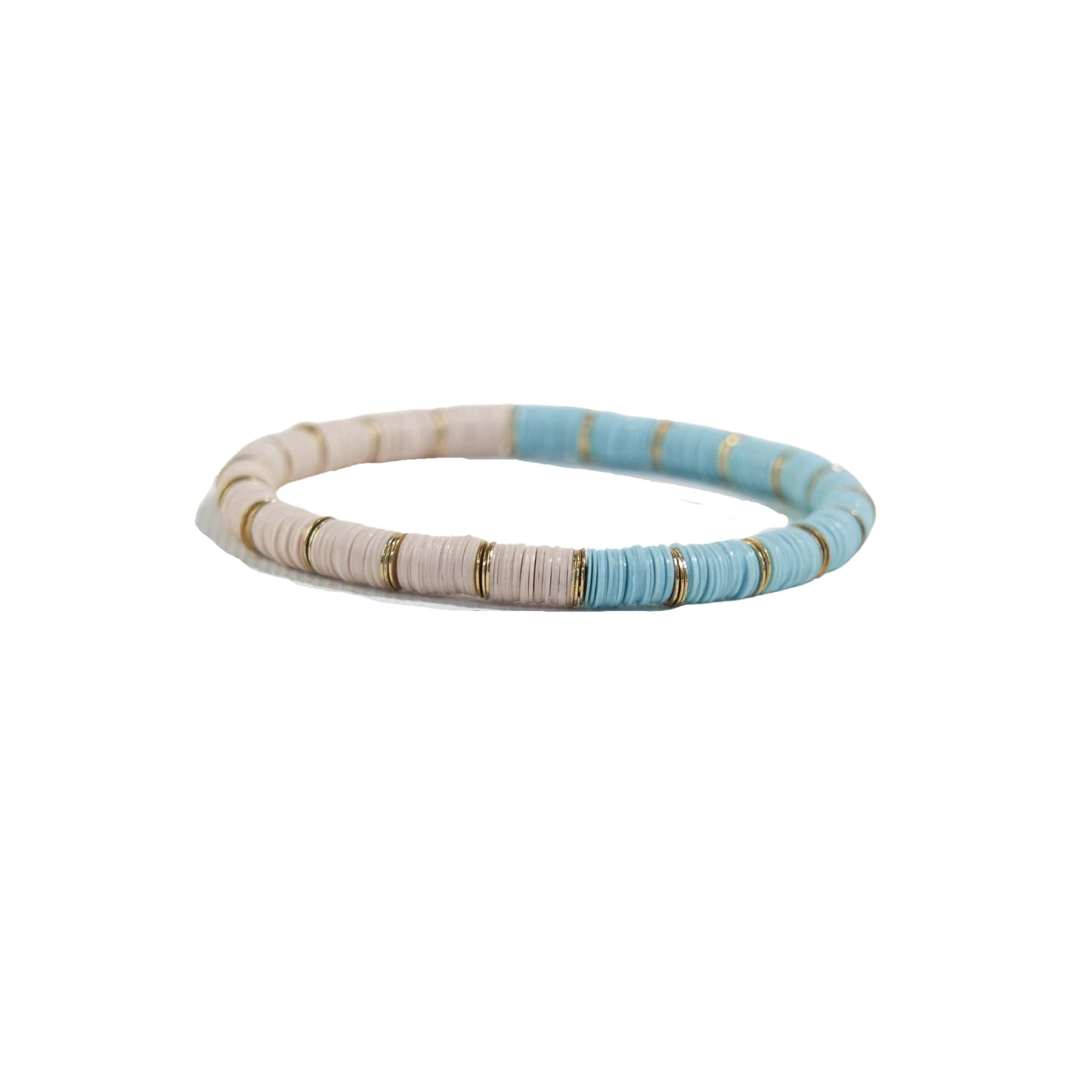 Grace Half and Half Block Stretch Bracelet