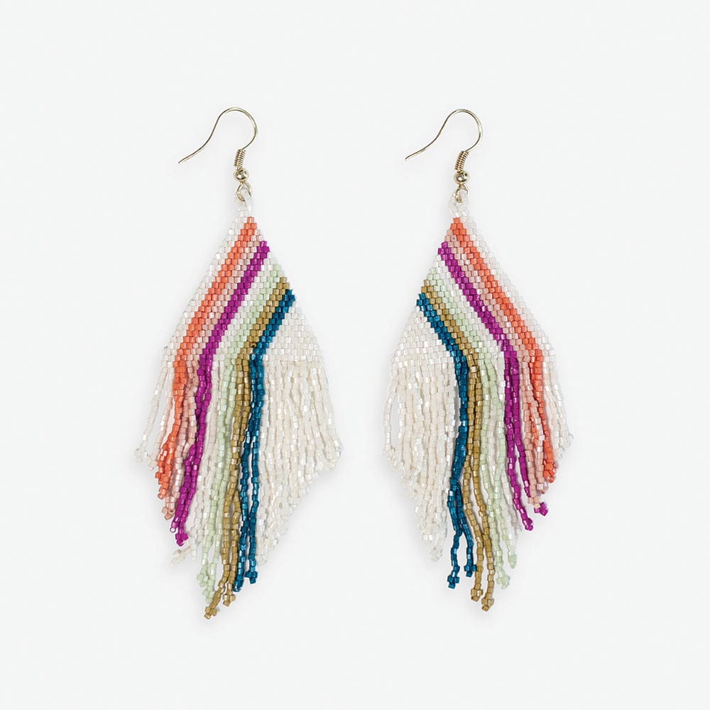 Haley Falling Lines Fringe Earrings