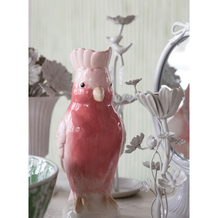 Cockatoo Ceramic Pitcher