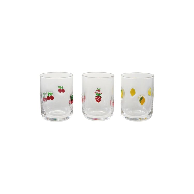 Fruit Icon Drinking Glass