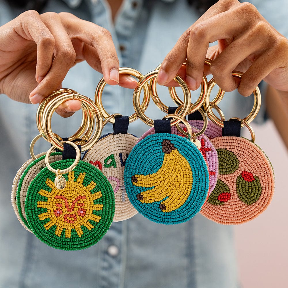 Kelsey Soleil Beaded Key Ring