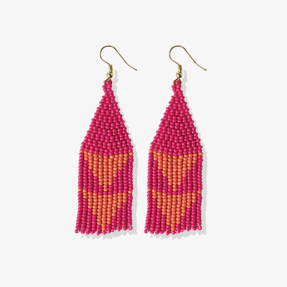 Lennon Triangle Fringe Earrings