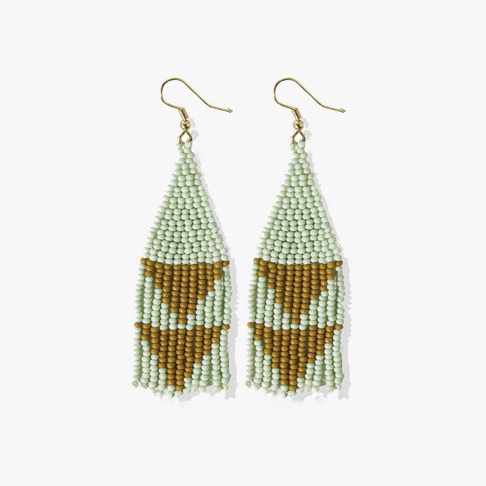 Lennon Triangle Fringe Earrings