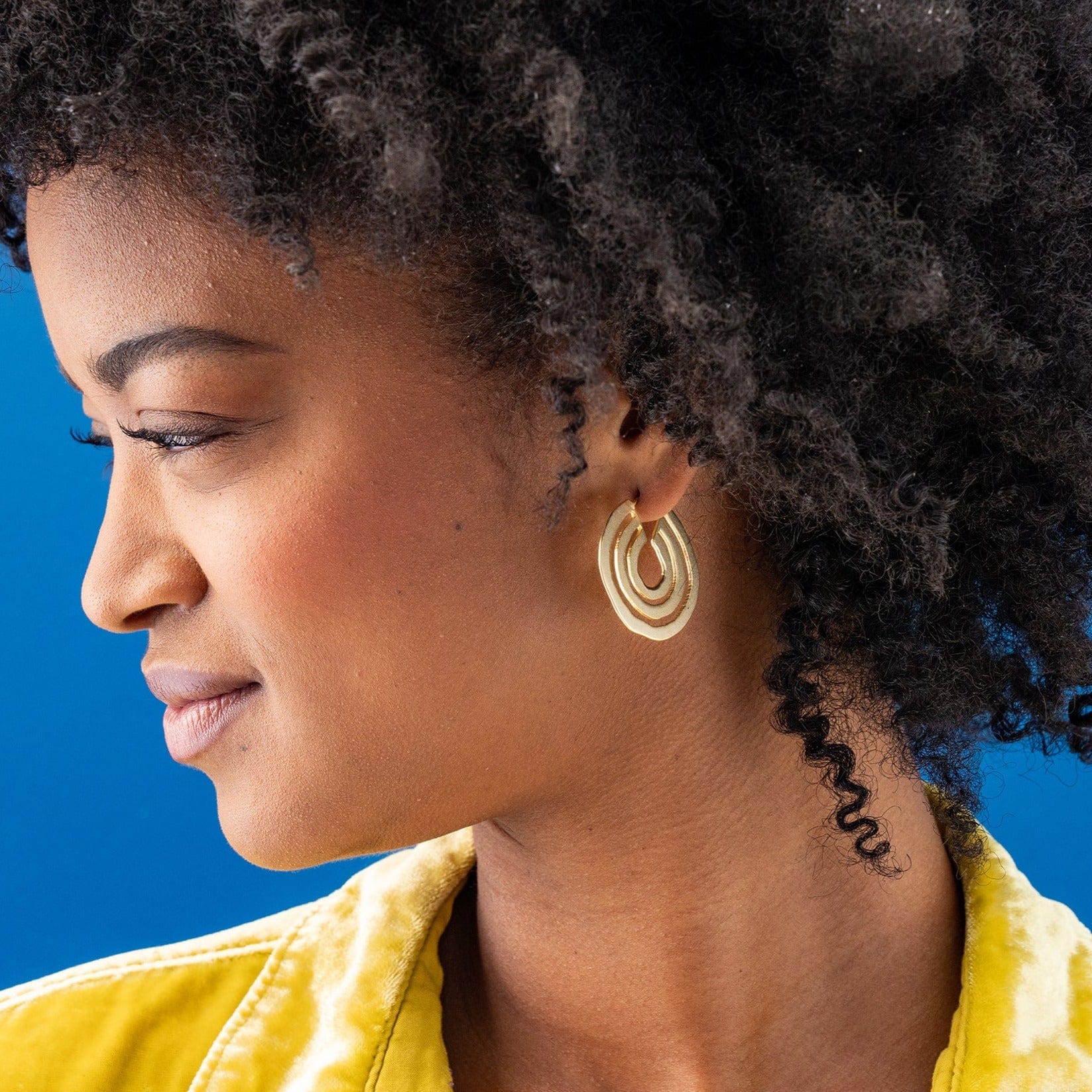 Martha Three Circle Hoop Earrings