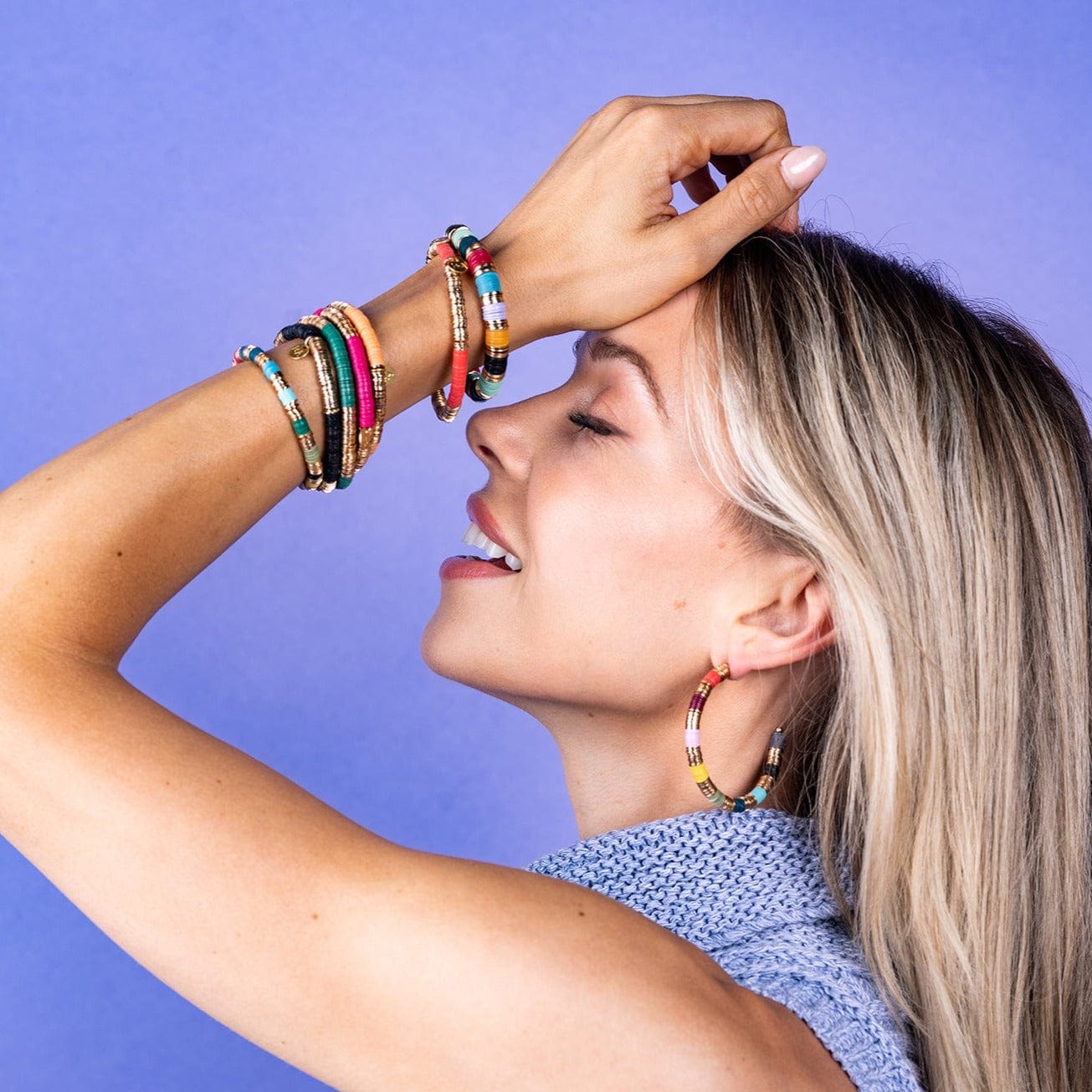 Grace Color Block Stretch Bracelet