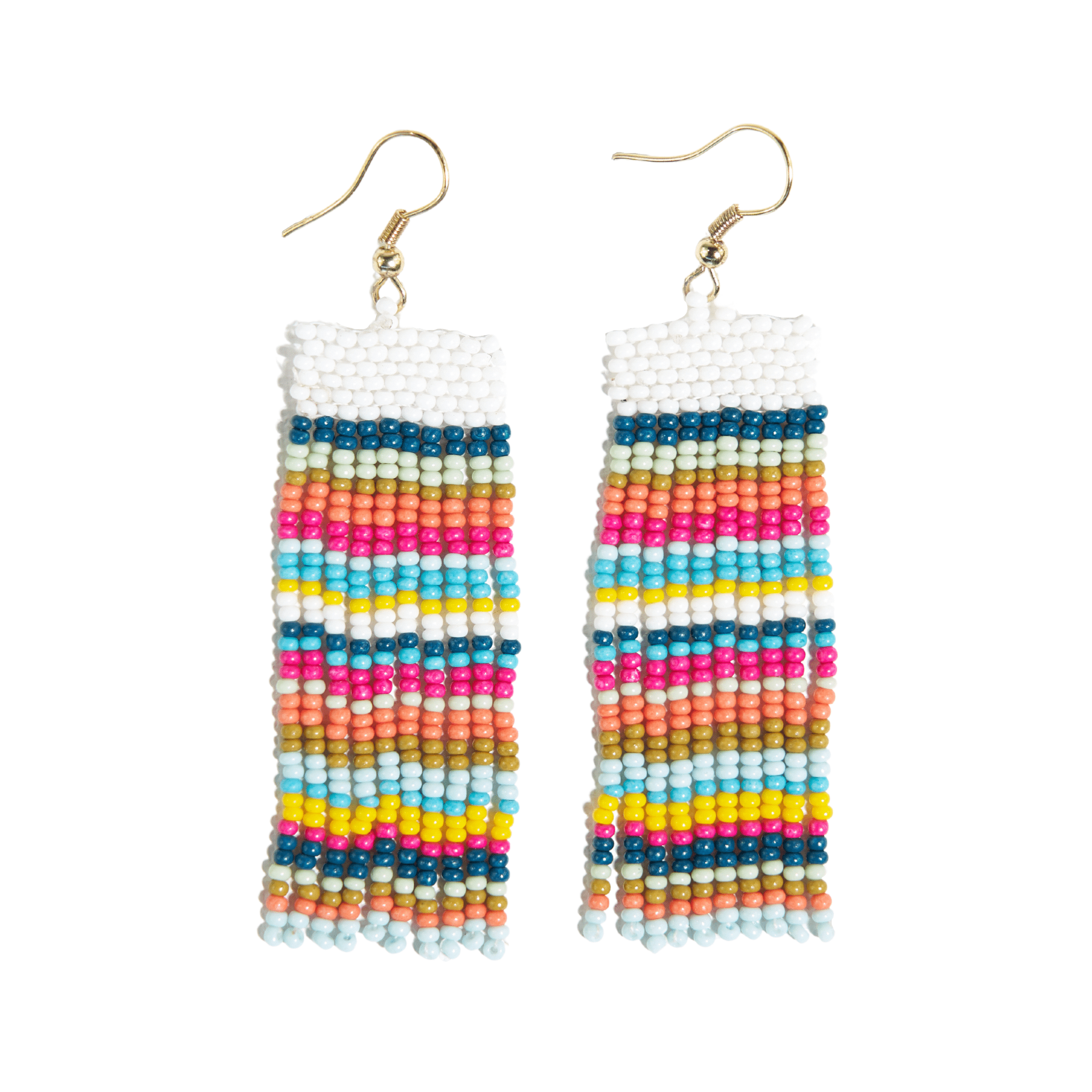 Adaline Fringe Beaded Earrings