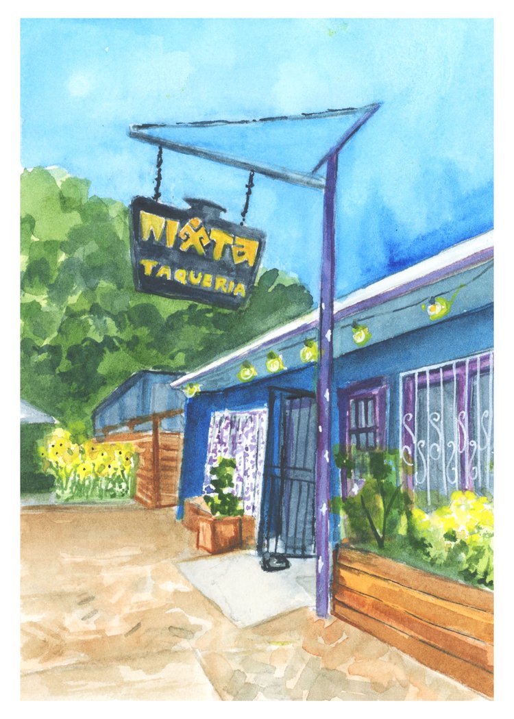 Coloring ATX Postcard