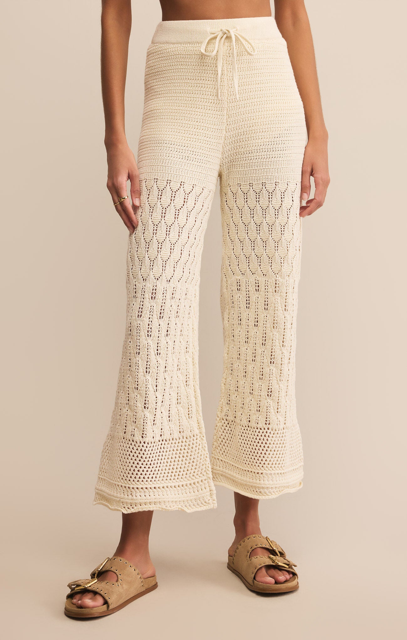 Adia Crochet Pant Sea Salt