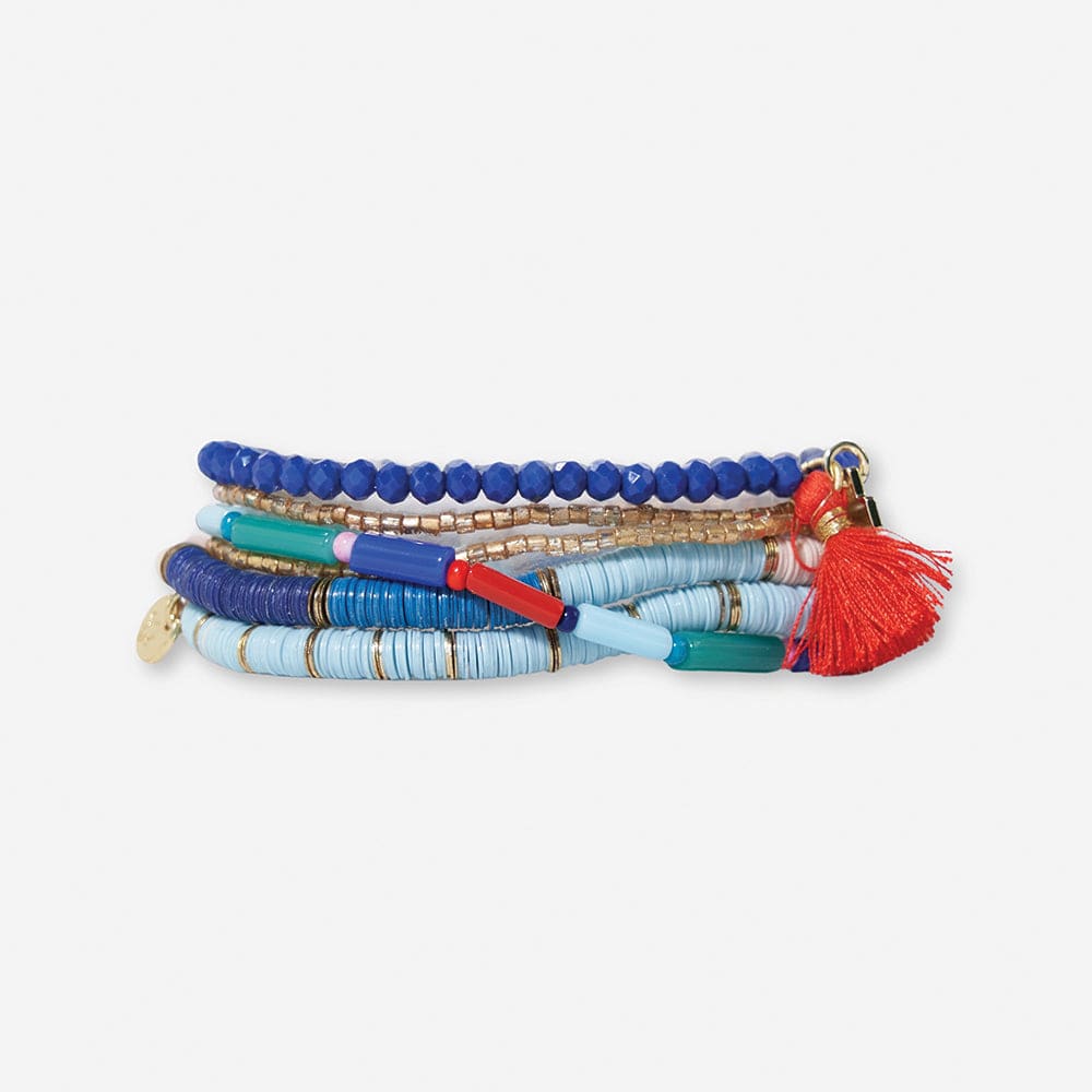 Out of the Blue Mixed Bracelet Stack
