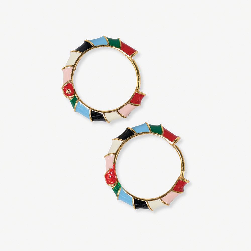 Pippa Twisted Colorblock Earrings