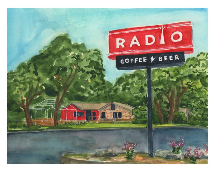 Coloring ATX Postcard