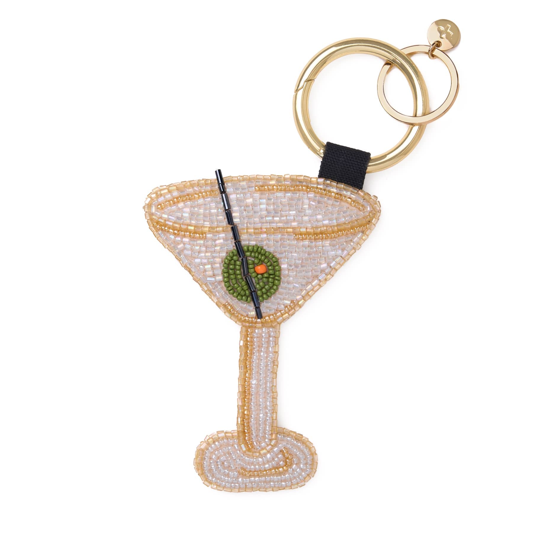 Riley Martini Beaded Bag Charm