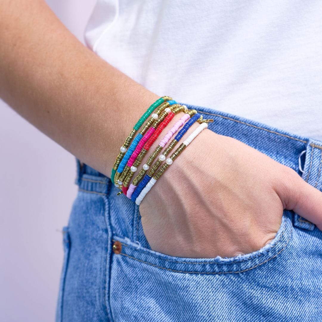 Rory Mixed Bracelet Stack - She's a Rainbow