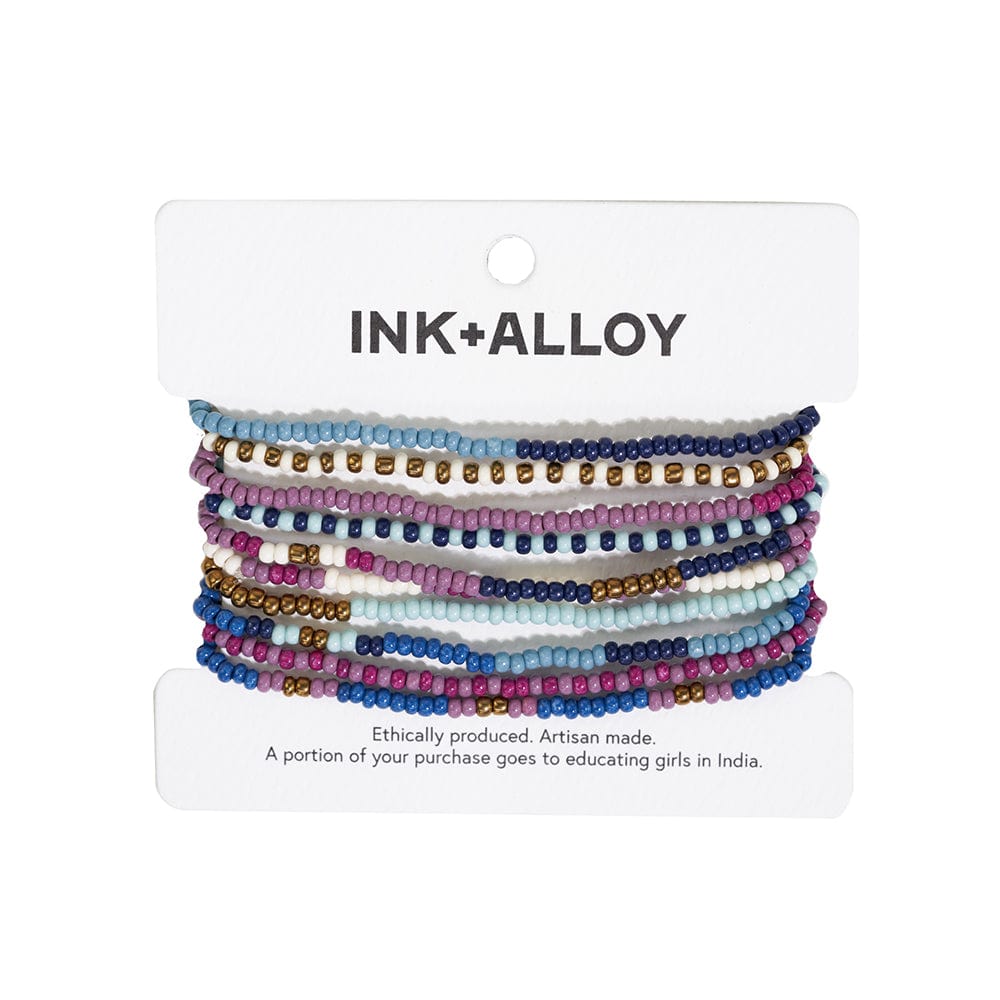 Sage Beaded Stretch Bracelets