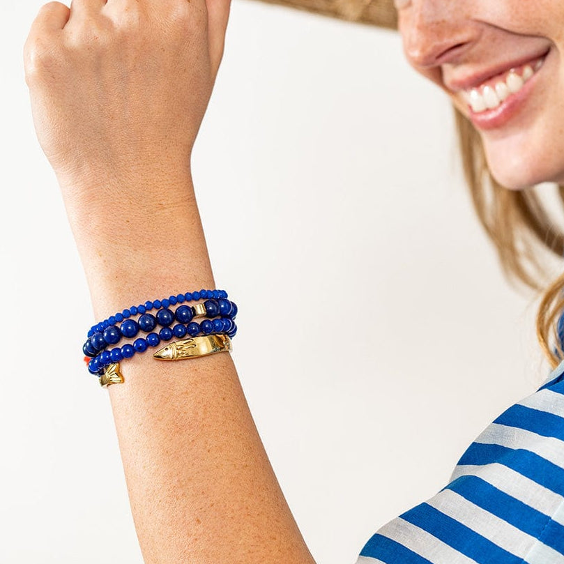 Sally Fish Cuff Bracelet Brass