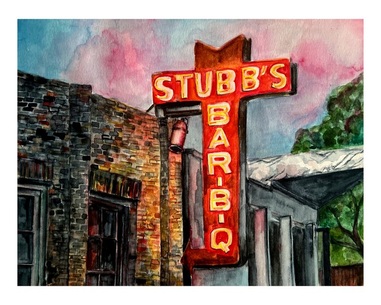 Coloring ATX Postcard
