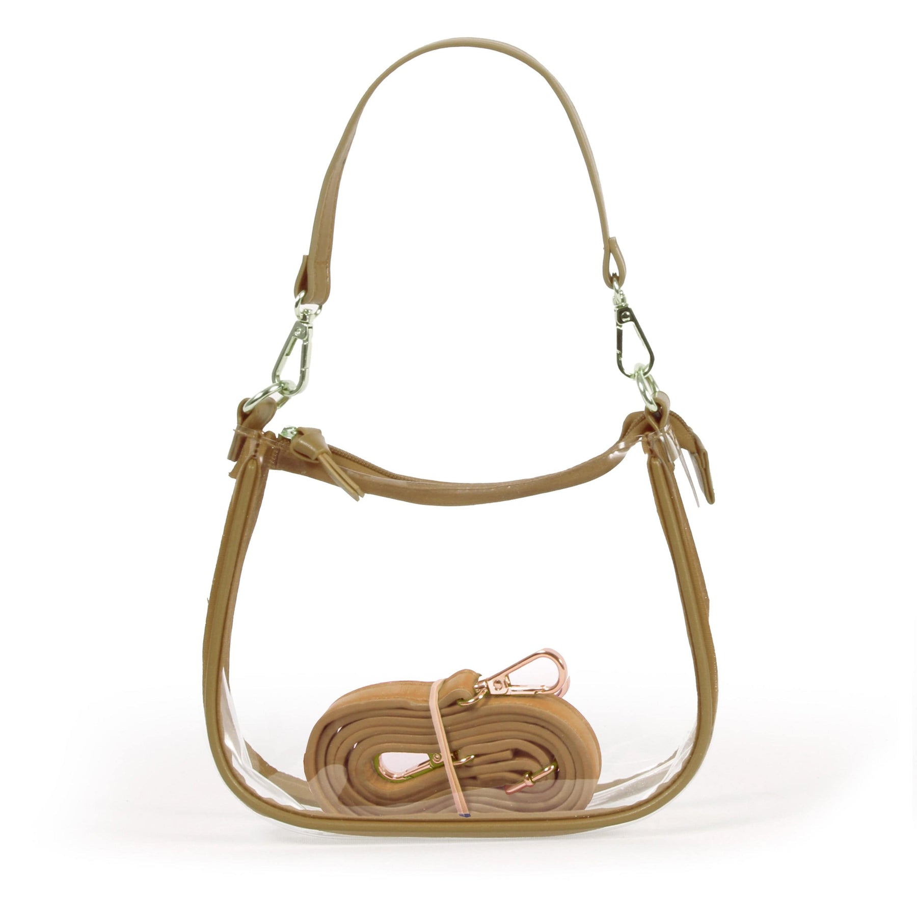 The Clara Clear Purse - Metallic Gold