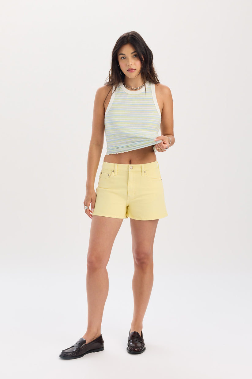 Troublemaker High Rise Short - Sunny
