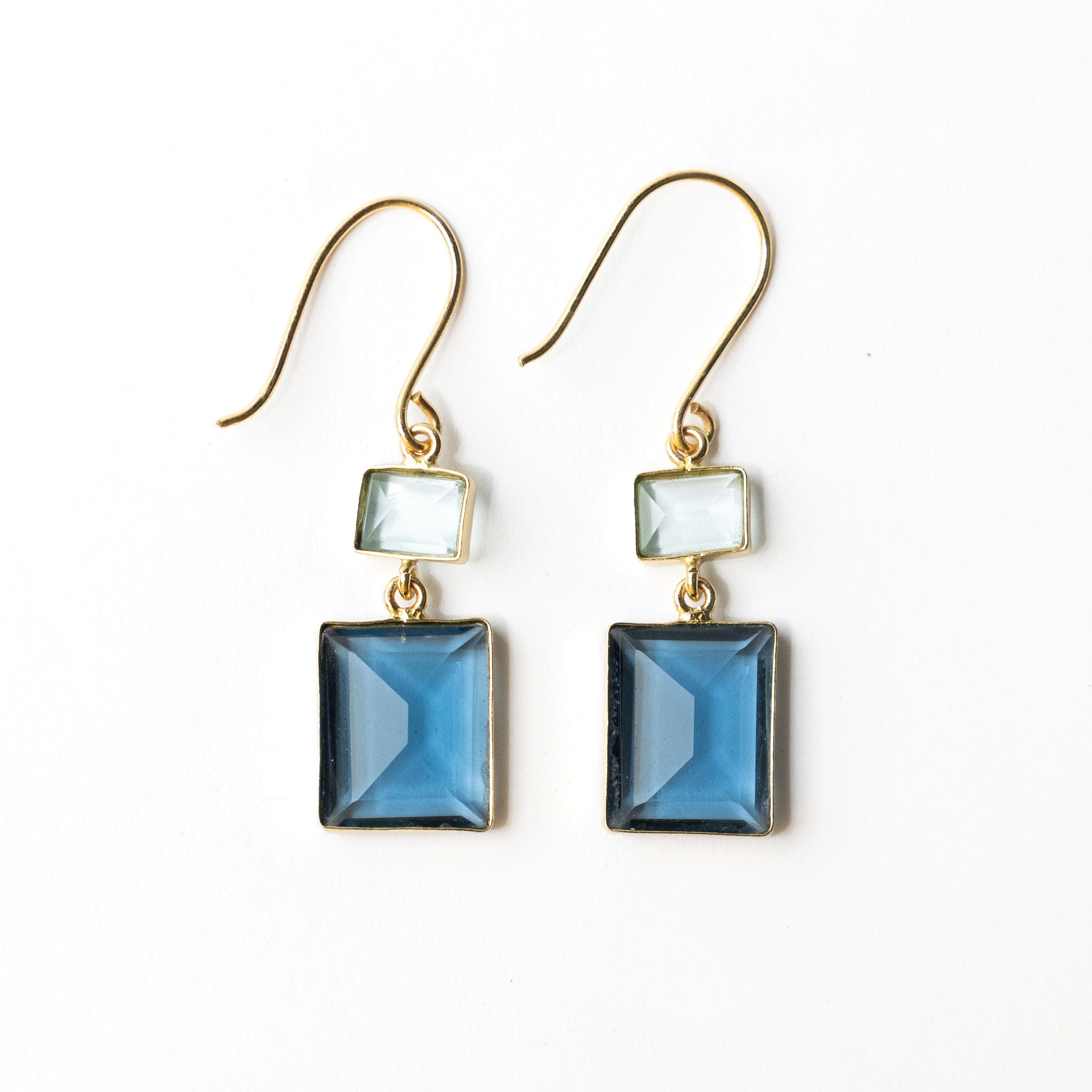 Veronica Two Toned Dangle Earrings