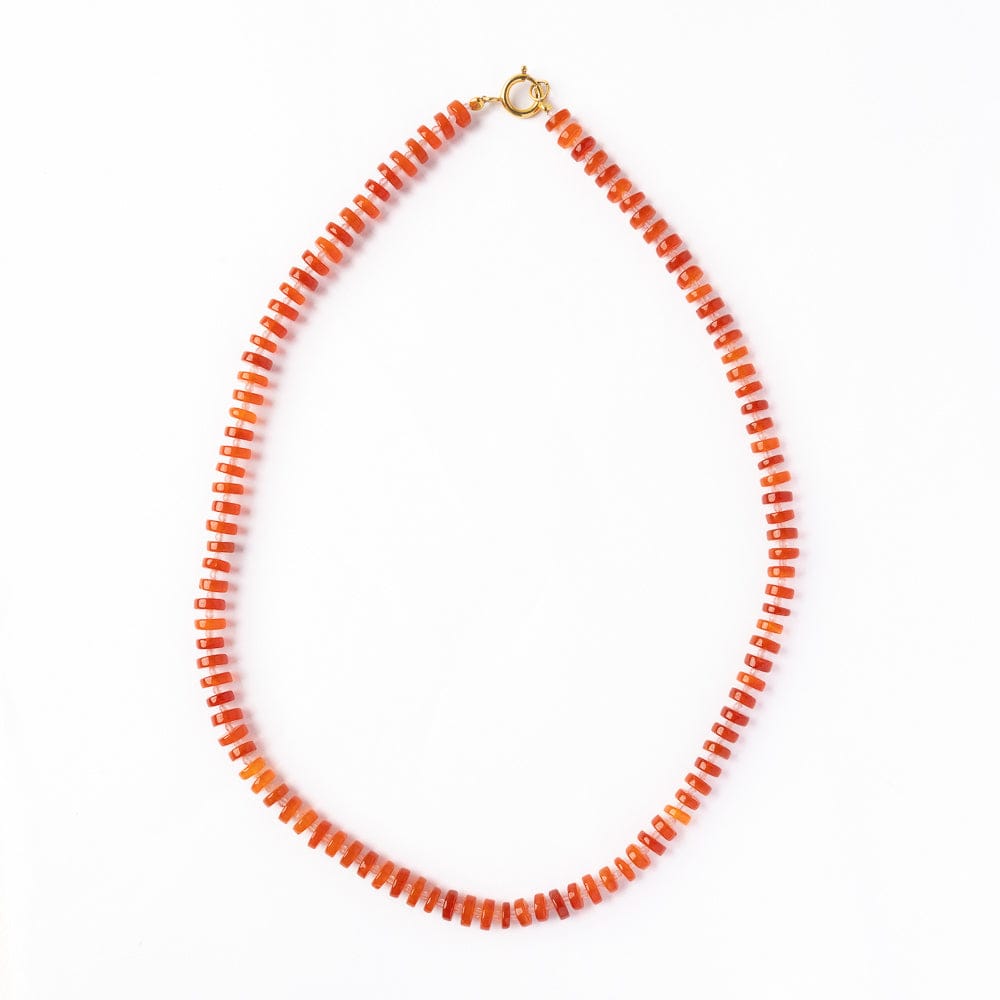 Vivianne Carnelian Necklace - Rose Quartz