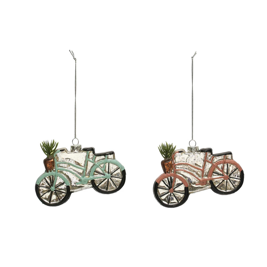 Bicycle + Basket Ornament