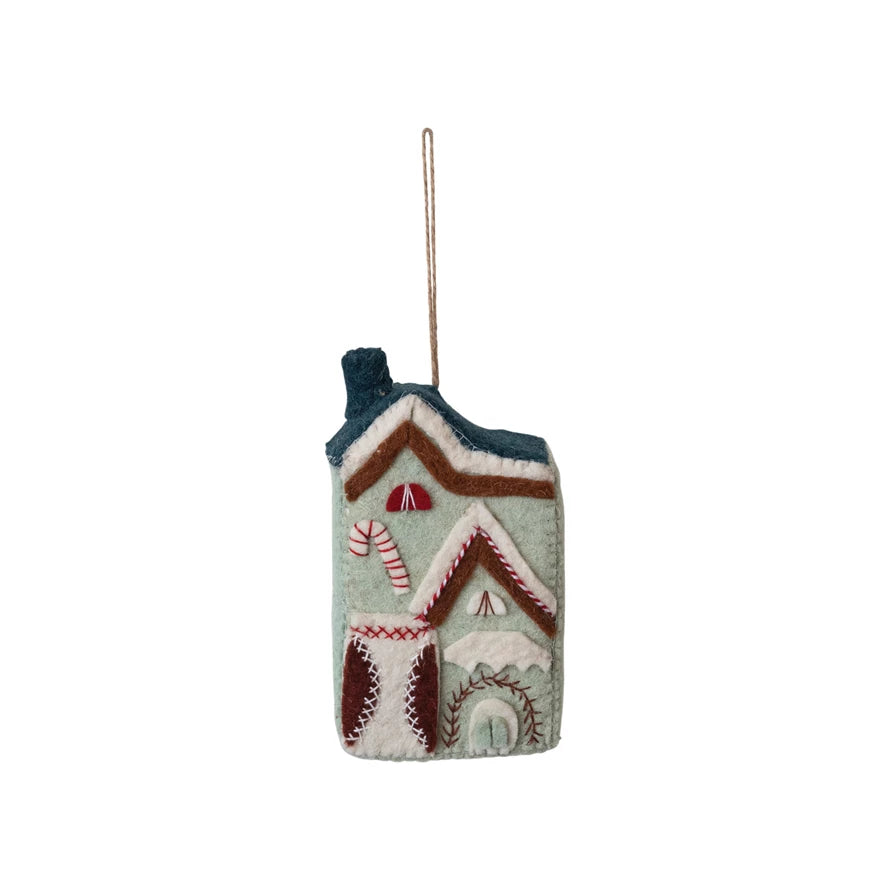 Mint House Felt Ornament