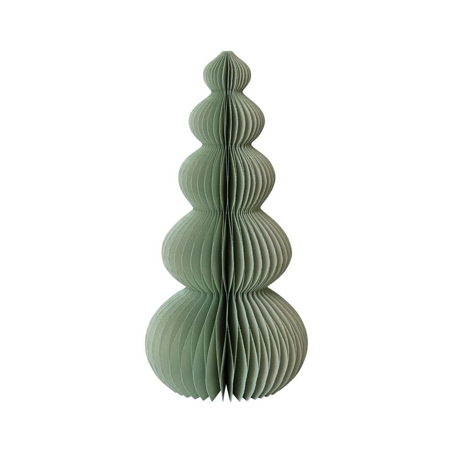 Mint Honeycomb Paper Tree - 11"