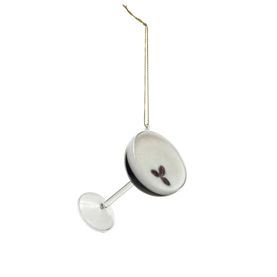 Espresso Martini Glass Ornament