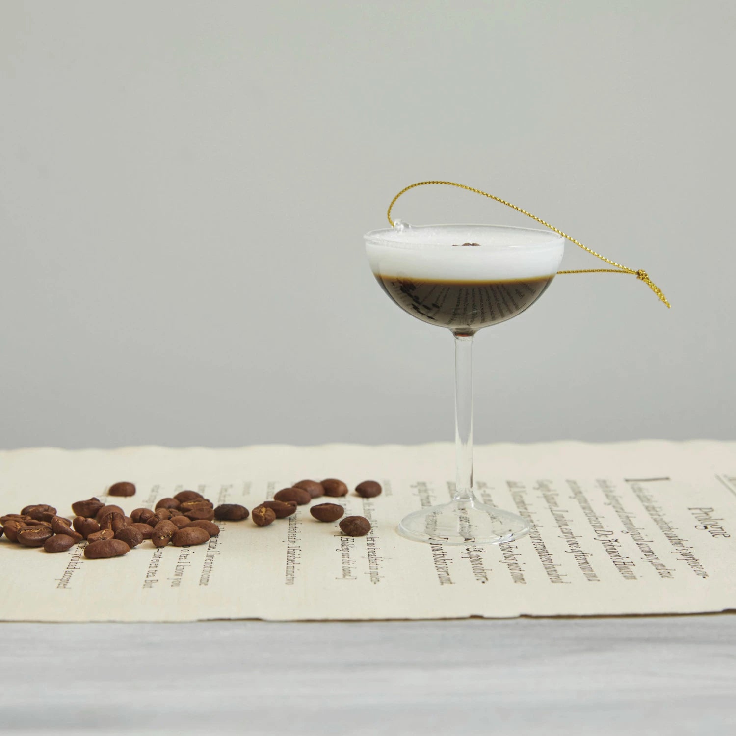 Espresso Martini Glass Ornament