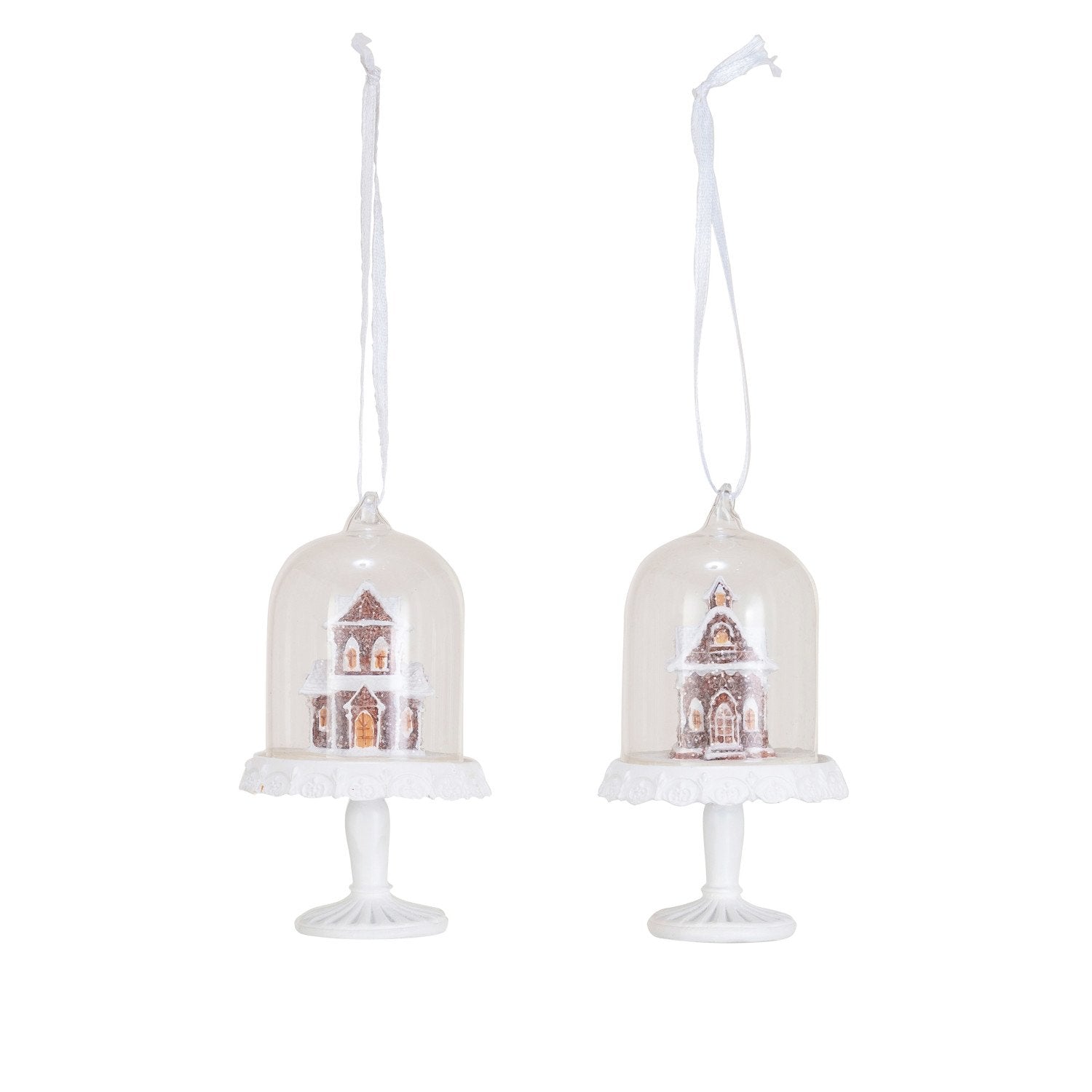 Gingerbread House Cloche Ornament