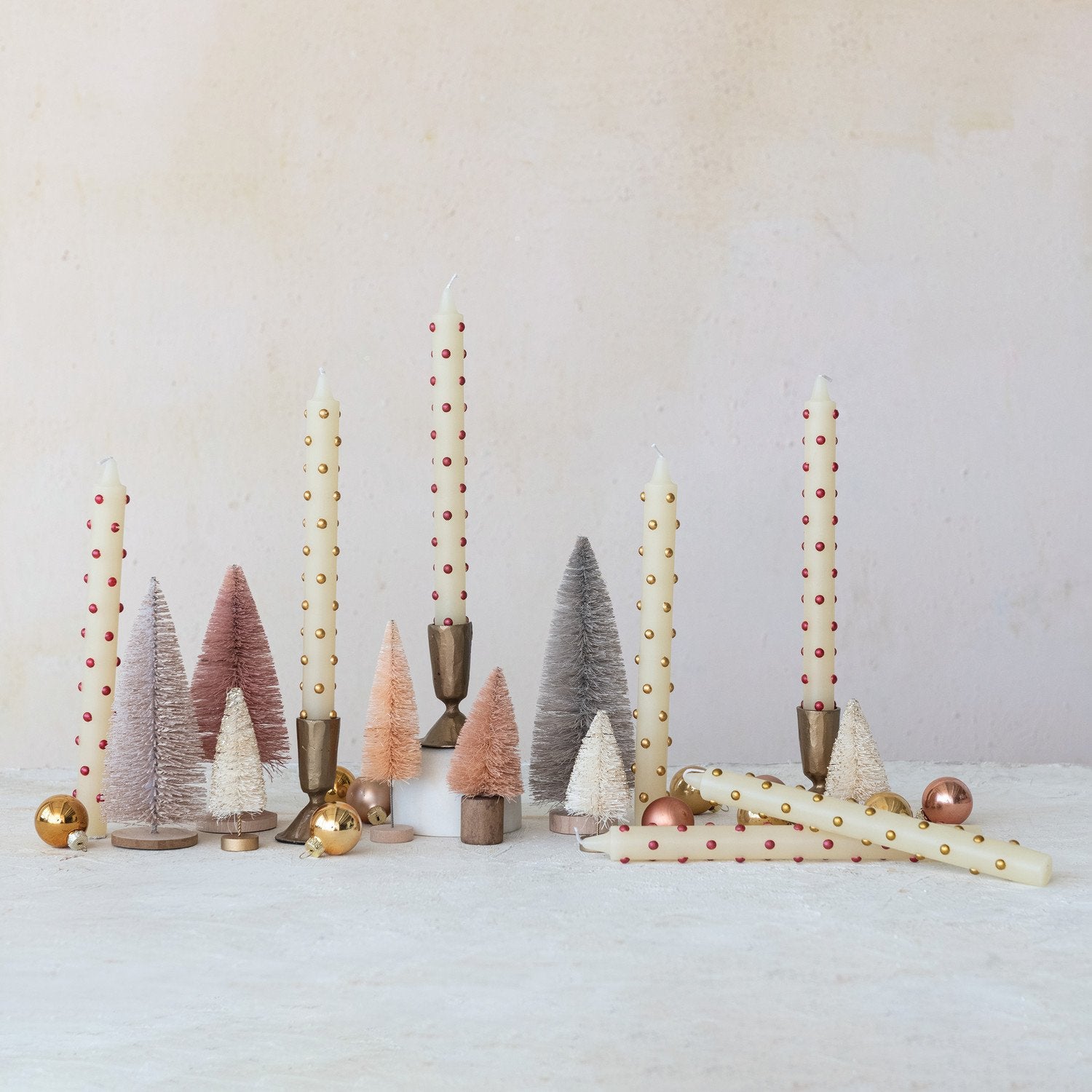 Dotted Taper Candles