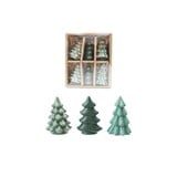 Green Stoneware Trees Boxed Set