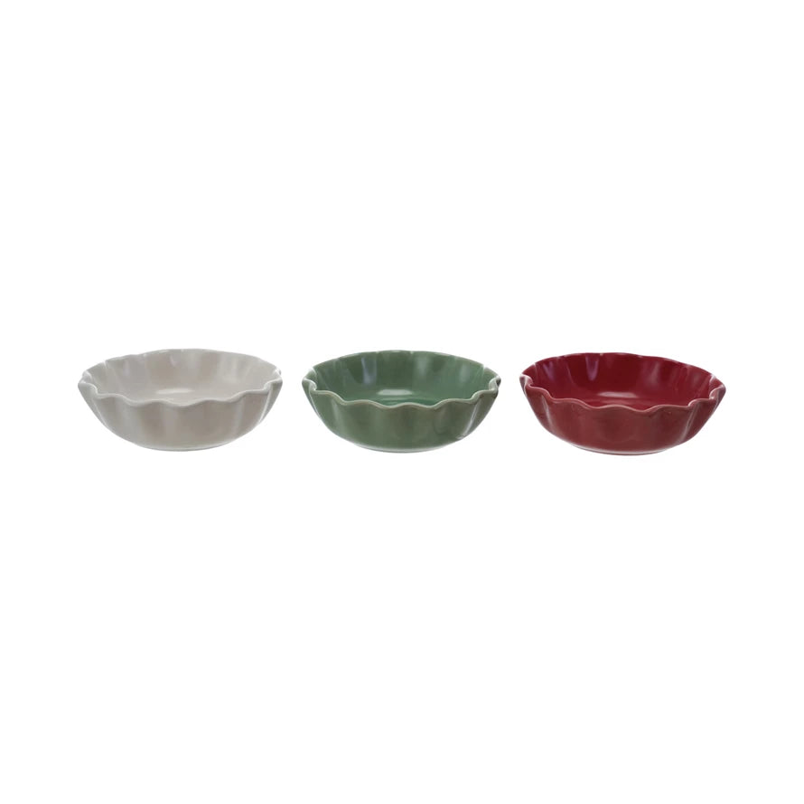 Scalloped Stoneware Bowl