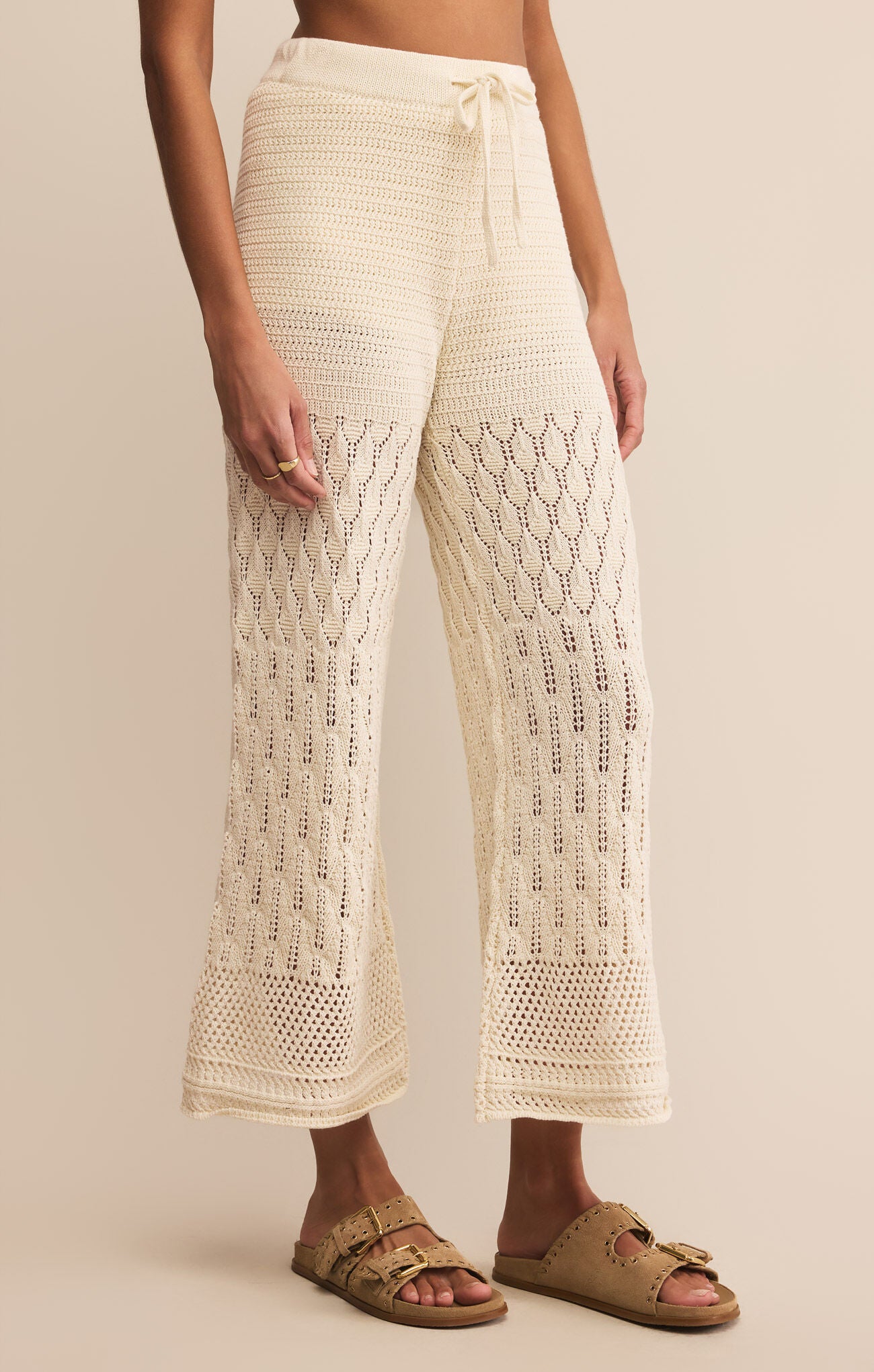 Adia Crochet Pant Sea Salt