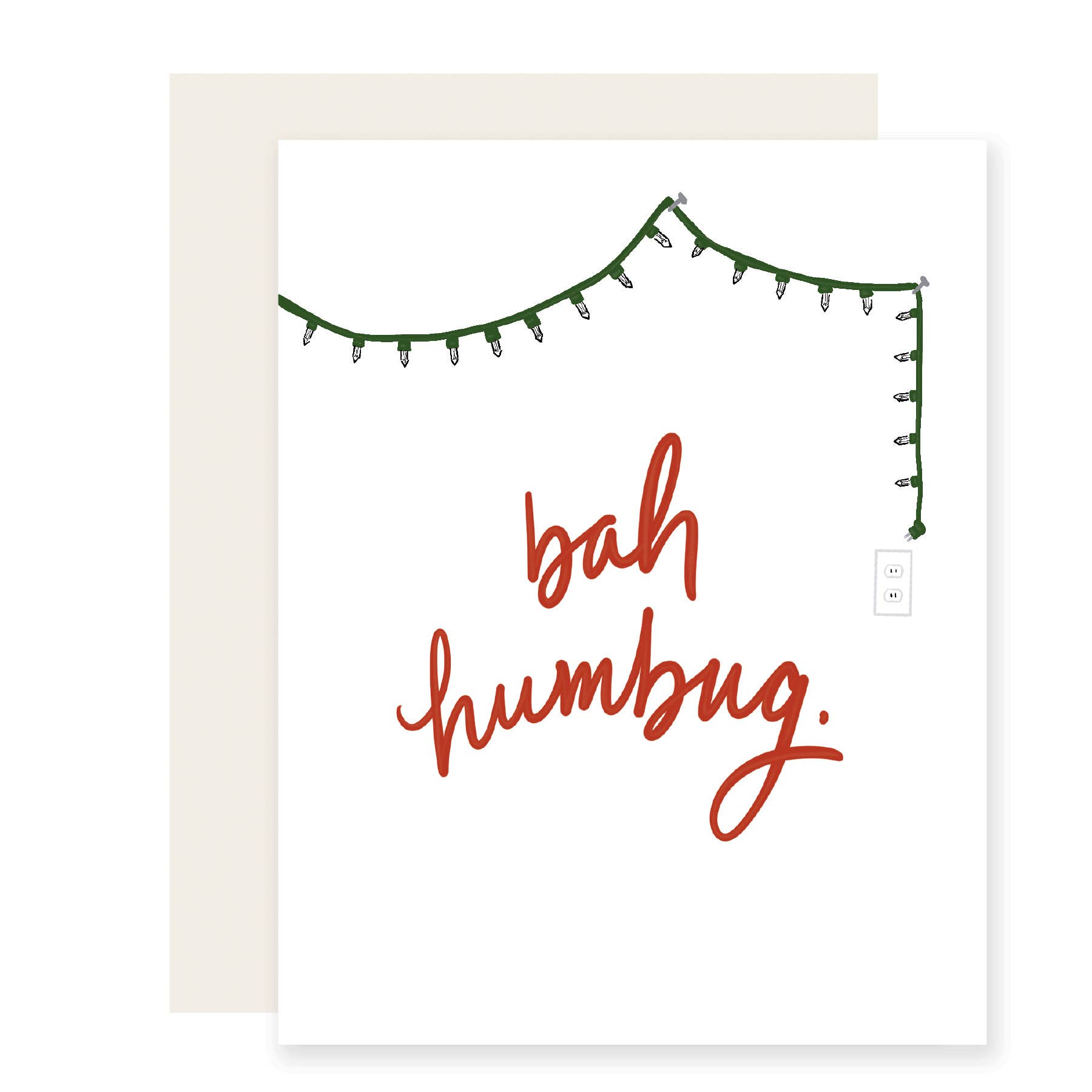 Bah Humbug Greeting Card