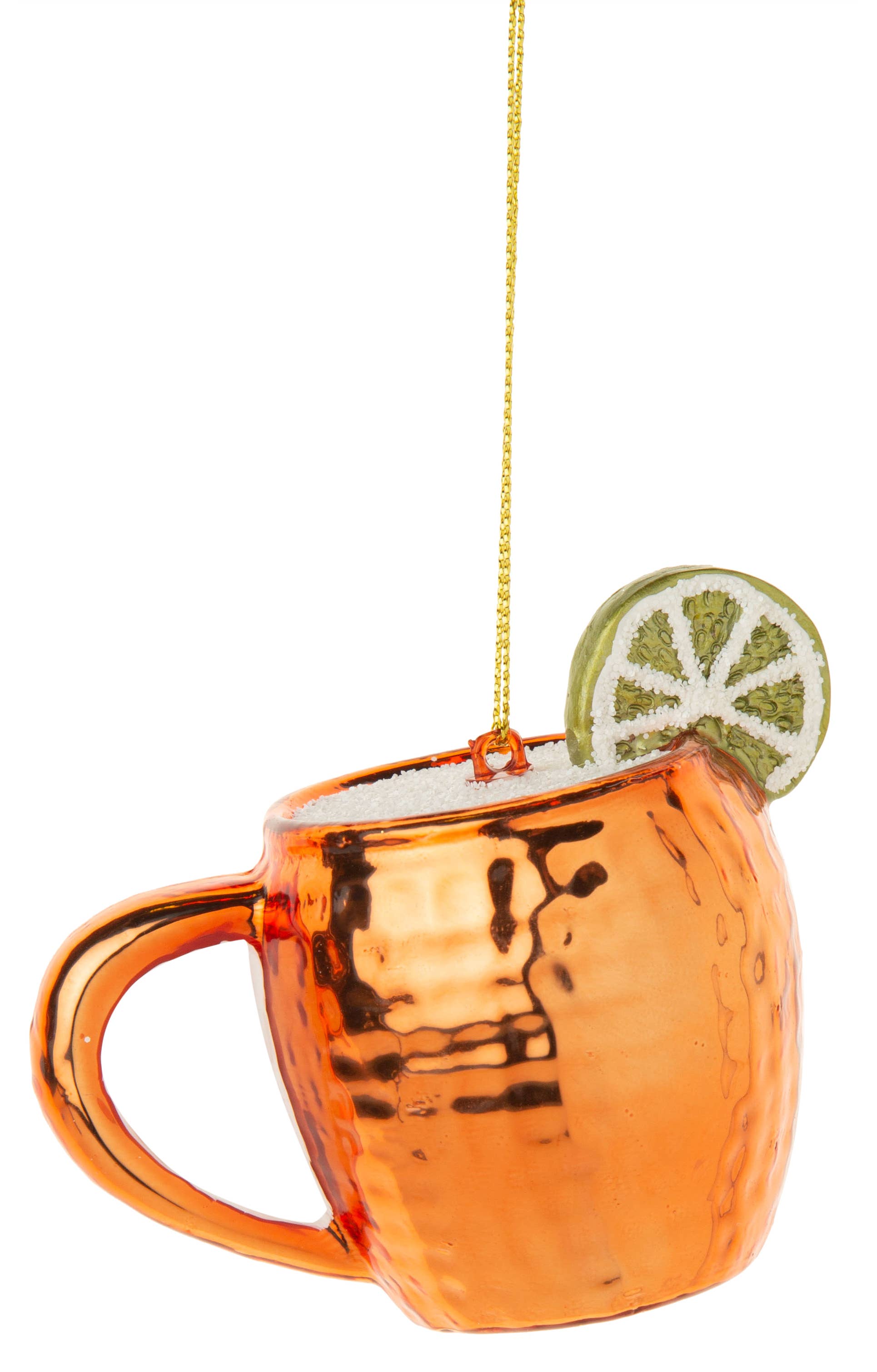 Glass Moscow Mule Mug Ornament